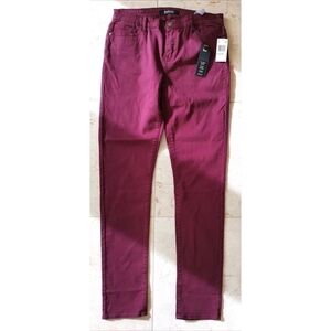 Buffalo David Bitton Slim Straight Jeans Merlot Mid Rise